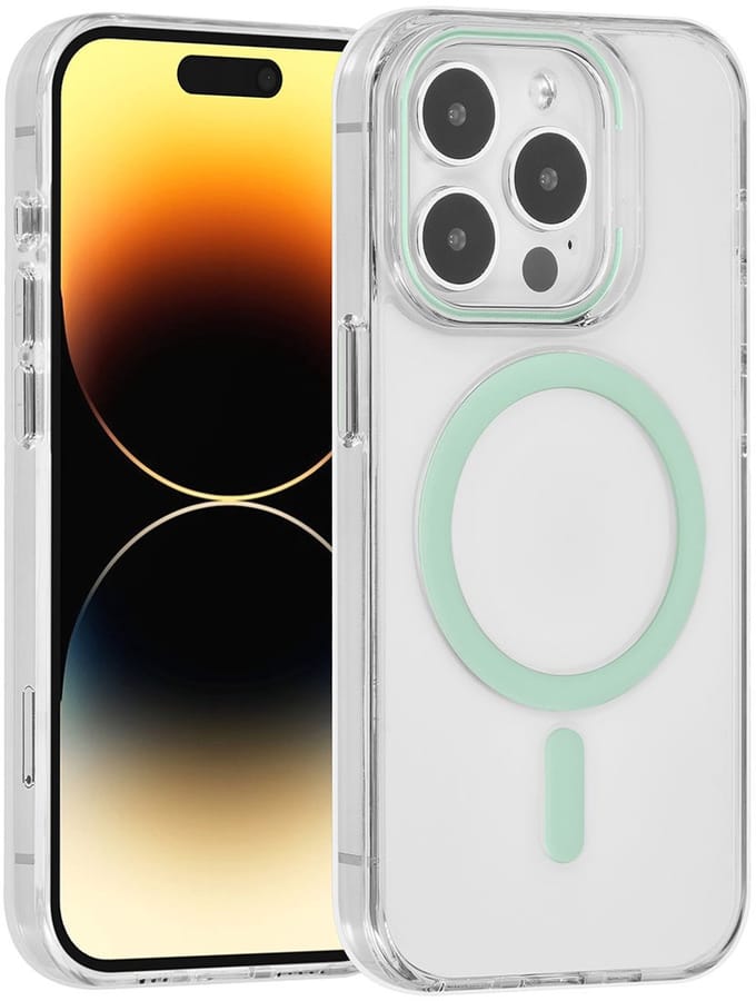 UNIQ Accessory Back Cover - Groen - Voor Apple iPhone 15 Pro - MagSafe Compatible - Slank Ontwerp