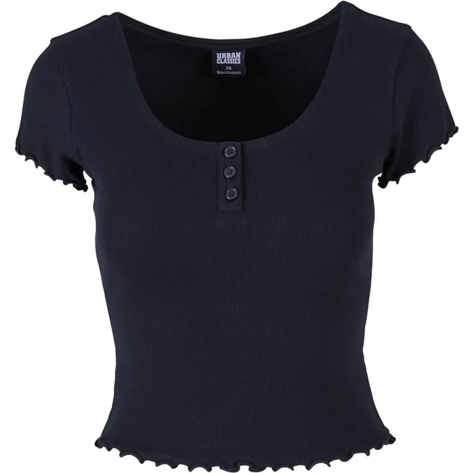 Urban Classics - Rib Babylock Top - 4XL - Zwart