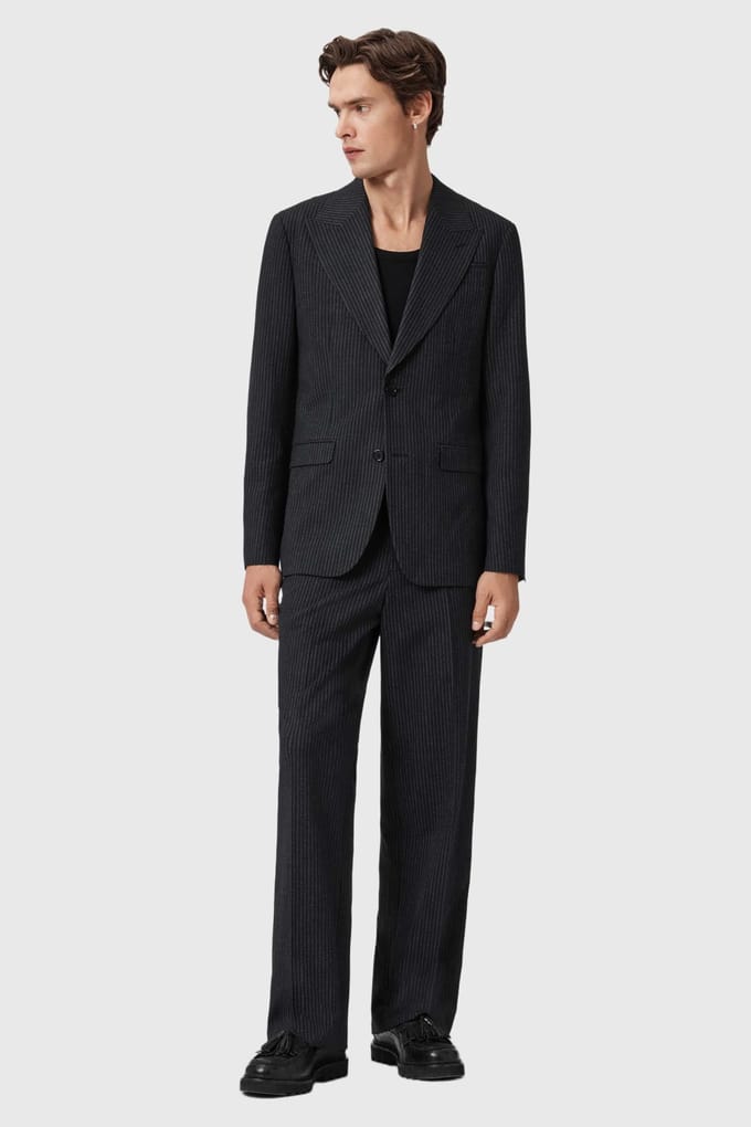 AllSaints Renegade Blazer Black Größe: 38 | Blazer Outlet | Herren | Schwarz