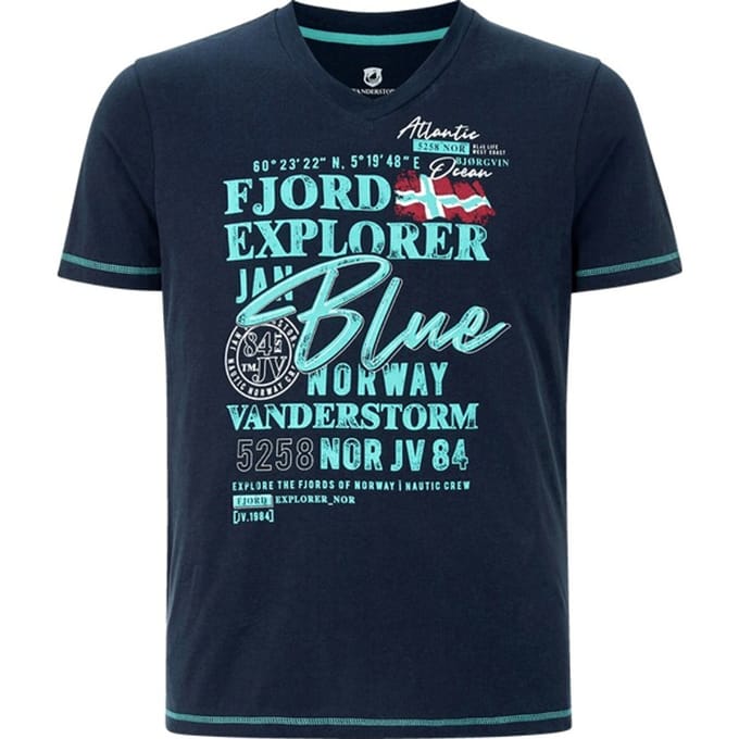 T-shirt NORDGER donkerblauw