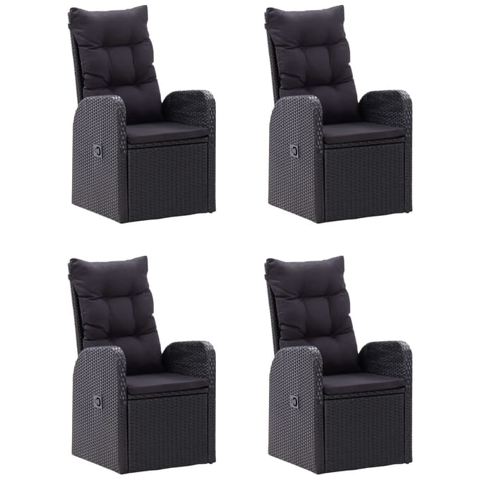 vidaXL - 5-delige - Tuinset - zwart