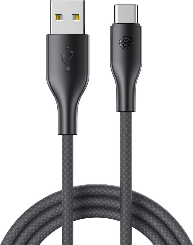 USB naar USB C Kabel 3 Meter - Fast Charge - USB-C Oplader Kabel - Geschikt voor Samsung Kabel - Zwart