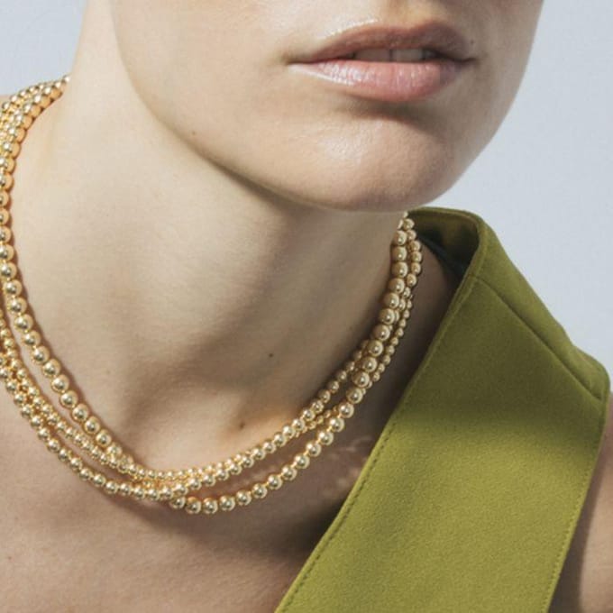 Ketting - LUXENTER - Bielzu - Afwerking 18 karaat geelgoud - Verguld metaal - Voor dames geel