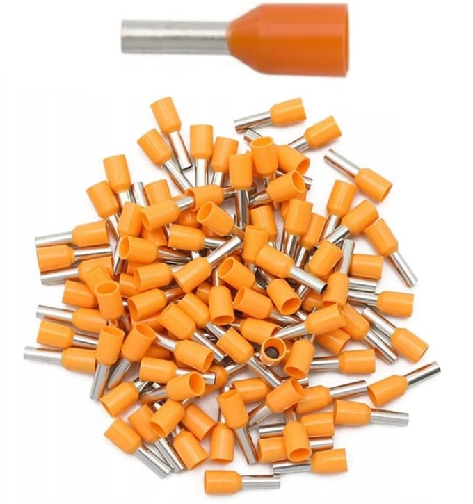 Trytyt - Geïsoleerde Kabeleindhuls - 0,50/10mm - Oranje - 100 stuks