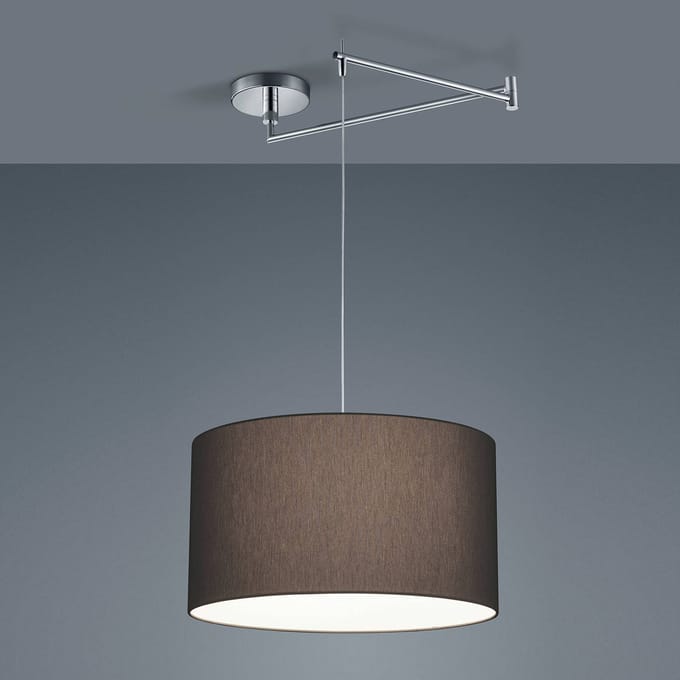 Helestra Certo hanglamp cilinder 1-lamp antraciet
