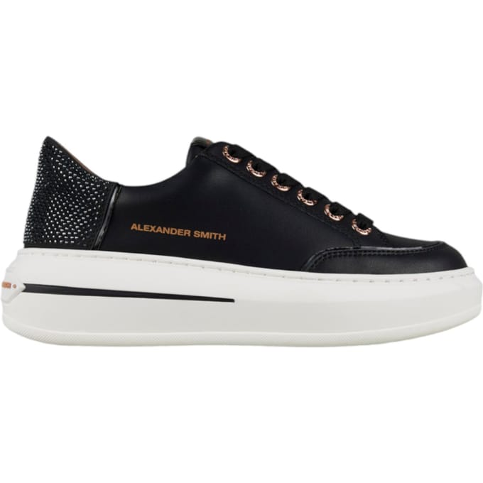asbclsw-1912-blk Alexander Smith Vrouwen leder zwart