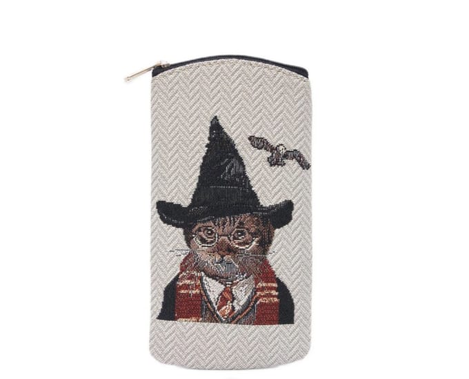 Brillenhouder - Brillenkoker - brillenetui - met rits - Magic Cat