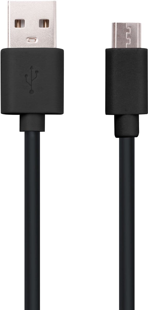Musthavz - USB A naar Micro USB Kabel – 1 Meter – Zwart – Oplaad- en Datakabel
