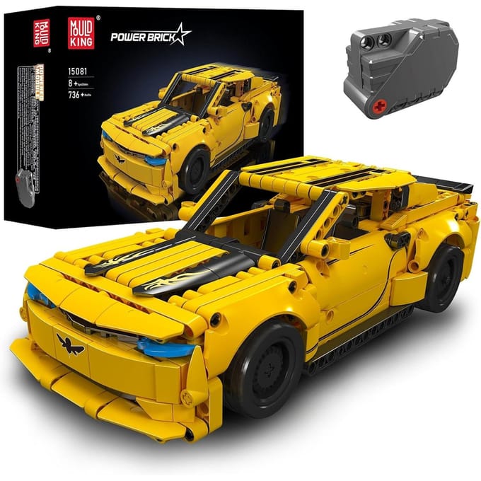 Dodge Challenger - Terug Trek Functie - Mould King 15081 - Kinderen - Pull Back Functie - 736 onderdelen - bouwset - lego compatibel