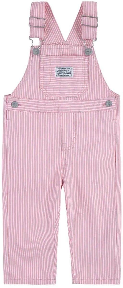 Levi´s ® Kids Railroad Stripe Mouwloze Romper Roze 18 Months Meisje