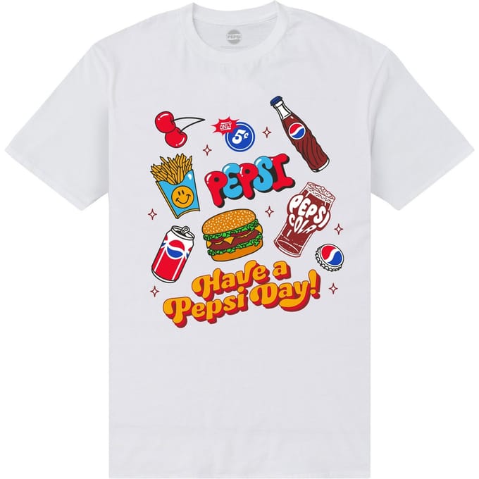 Pepsi Co. Have A Pepsi Day! Men's T-Shirt - White - XXL
