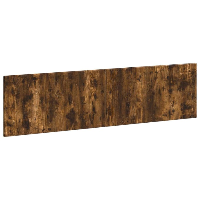 vidaXL - Wandgemonteerd - Hoofdbord - BREDA - Gerookt - eiken - Bewerkt - hout