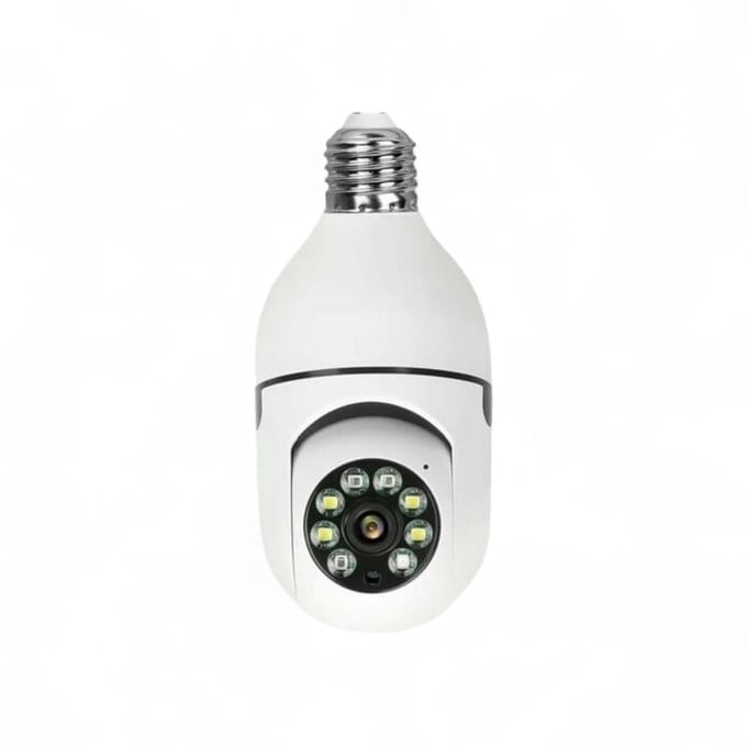 Camera lamp | E27 fitting | 360° draaibaar | 1080P | Wit