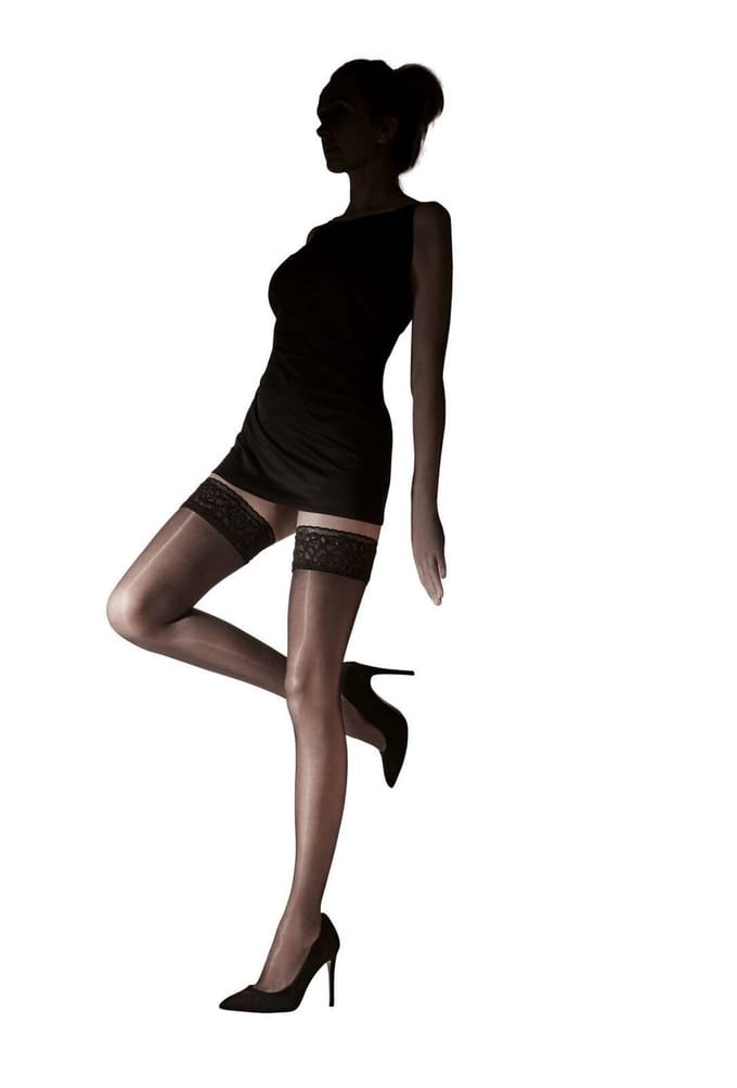 Pretty Polly Hold Up - Flirty - Hold Up Kousen - One Size - Zwart