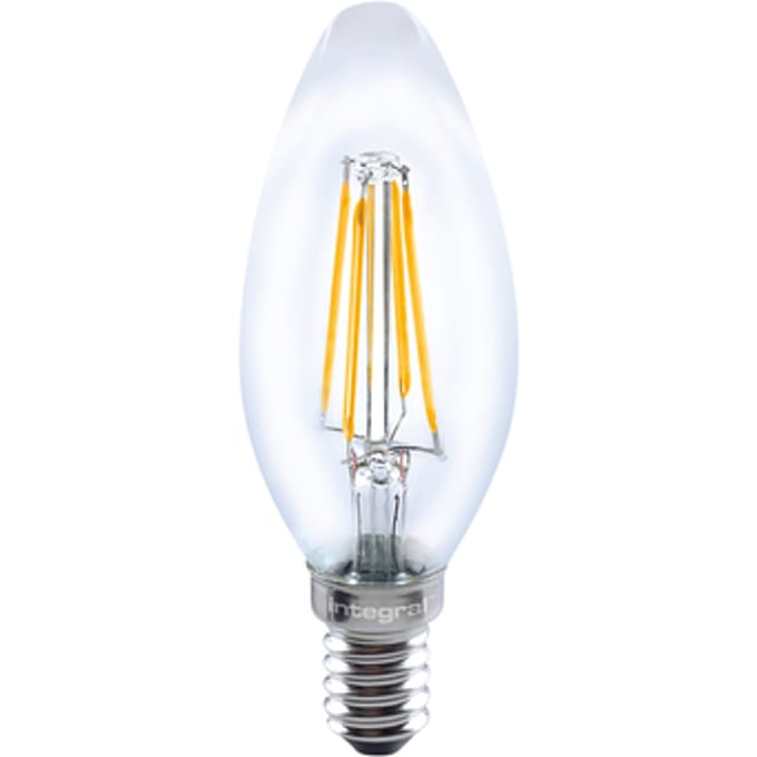 Integral LED lamp filament kaars E14 3.4W 470lm 2700K