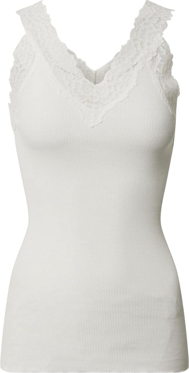 Rosemunde Bernadine Sl Regular V-neck Top Dames - Topjes - Wit - Maat L