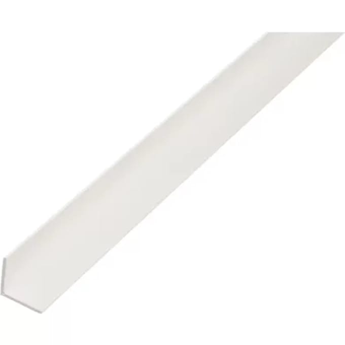 Alberts Hoekprofiel - Pvc Wit - 40x40x1,2mm 2,6m