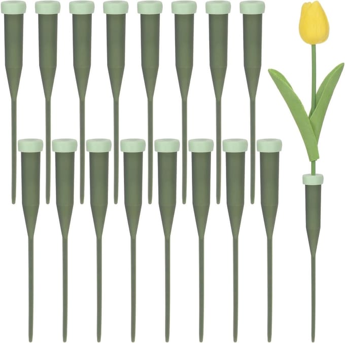 Solidchoice - Plastic bloemenwaterbuizen met rubber kappen - voor verse bloemen