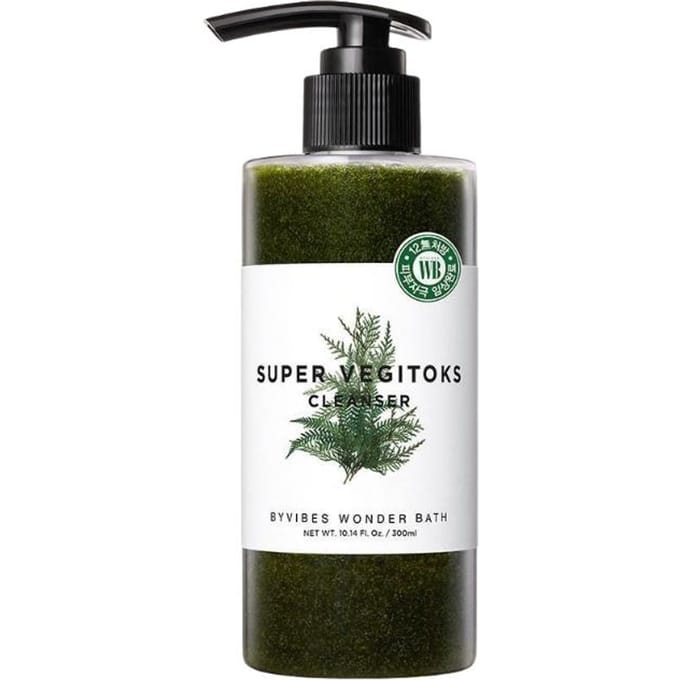Wonder Bath Super Vegitoks Cleanser Groene Detox Bubbelreiniger 300ml black