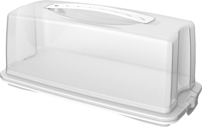 Rotho Fresh Cakedoos Rechthoek 36x16.5x16.5 cm Wit/Transparant