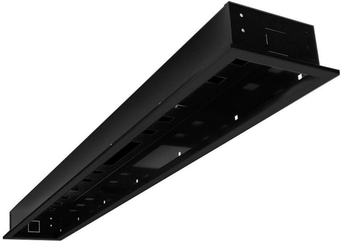 Heatstrip Inbouwframe Behuizing Flushmount Zwart Voor 2400W model type Design zonder afstandsbediening