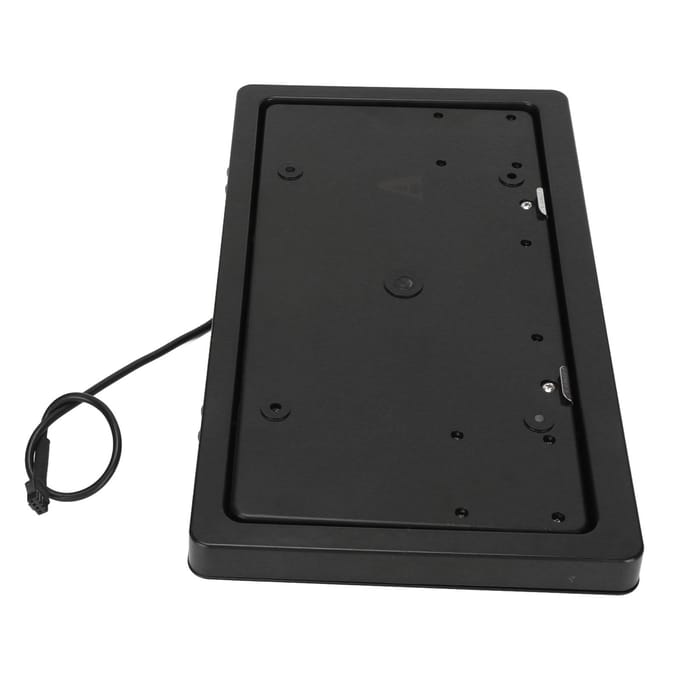 Support de Plaque d'Immatriculation Réversible avec Télécommande pour Véhicules Américains et Canadiens Standard