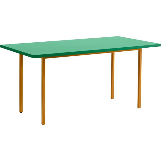 HAY Two Colour Tafel rechthoekig - green mint - oker - 160 x 82 cm