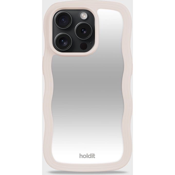 Wavy Case Light Beige/Mirror iPhone 14 Pro