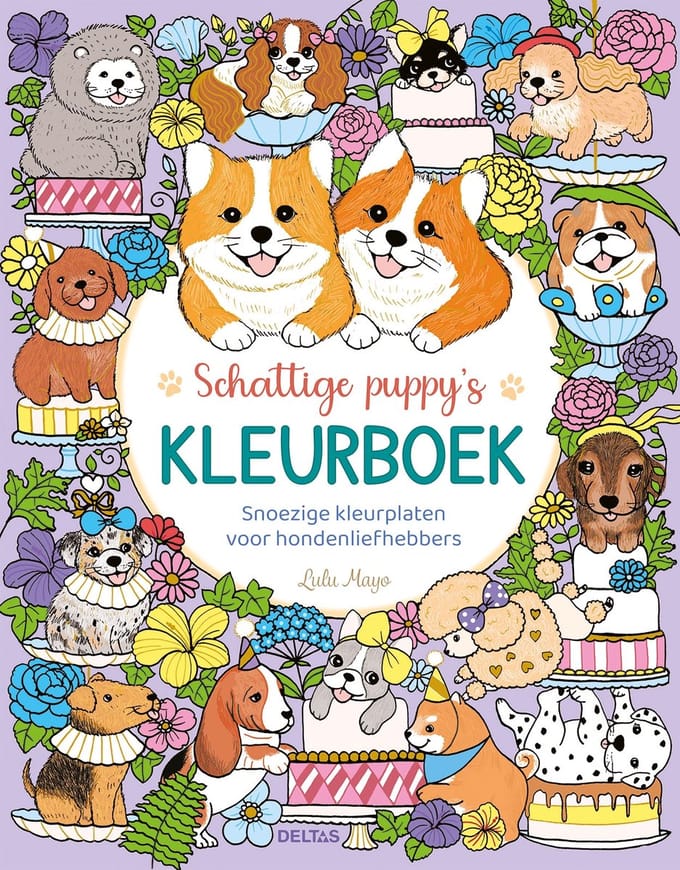 Deltas Schattige puppy's kleurboek Kleurboeken
