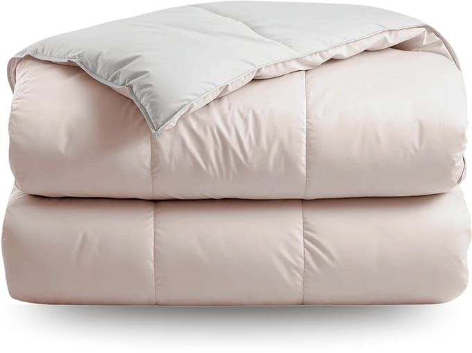 Zelesta Deluxe Duo Percale Katoen Dekbed - Zijde & Crème 160x220cm