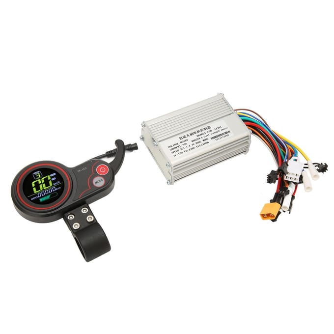 48V 20A Motor Borstelloze Controller met Display Paneel 3 Niveaus Achtergrondverlichting Aluminiumlegering voor white