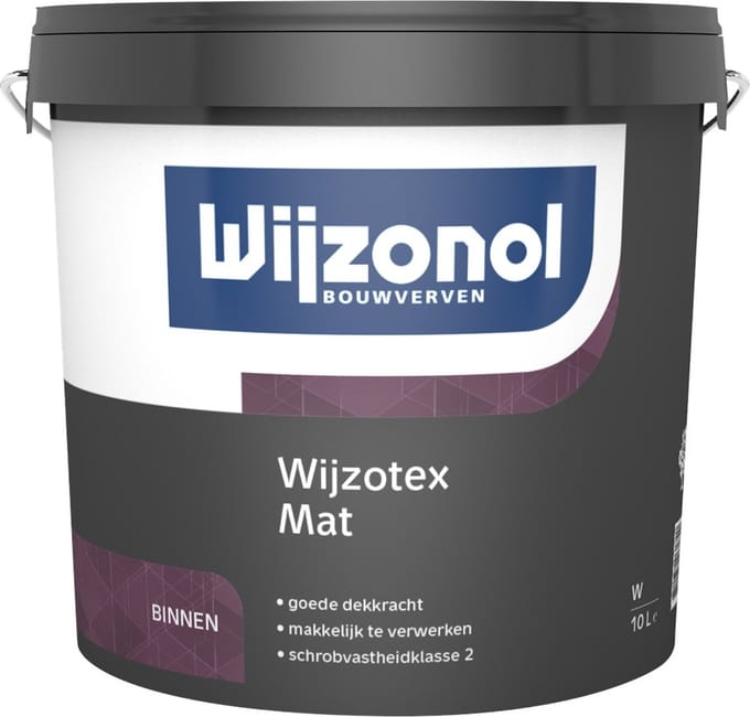 Wijzonol Wijzotex Mat 10 liter wit