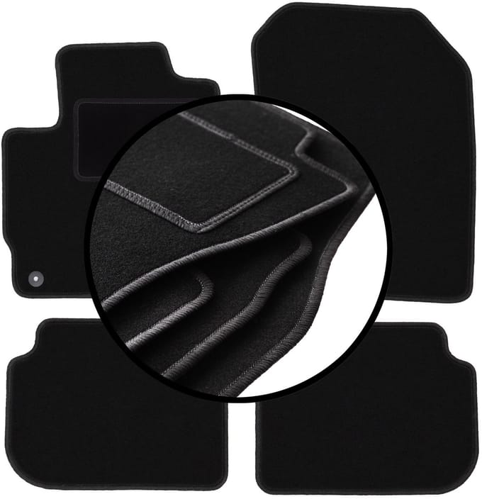 Complete set veloursmatten voor: Mitsubishi Colt VII hatchback (2008-2012)