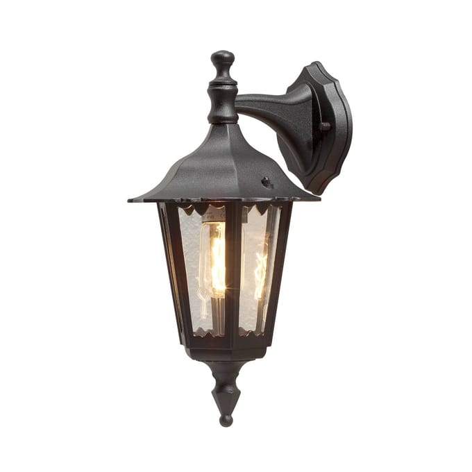 Konstsmide Firenze - Wandlamp neerwaarts 39cm - 230V - E27 - matzwart
