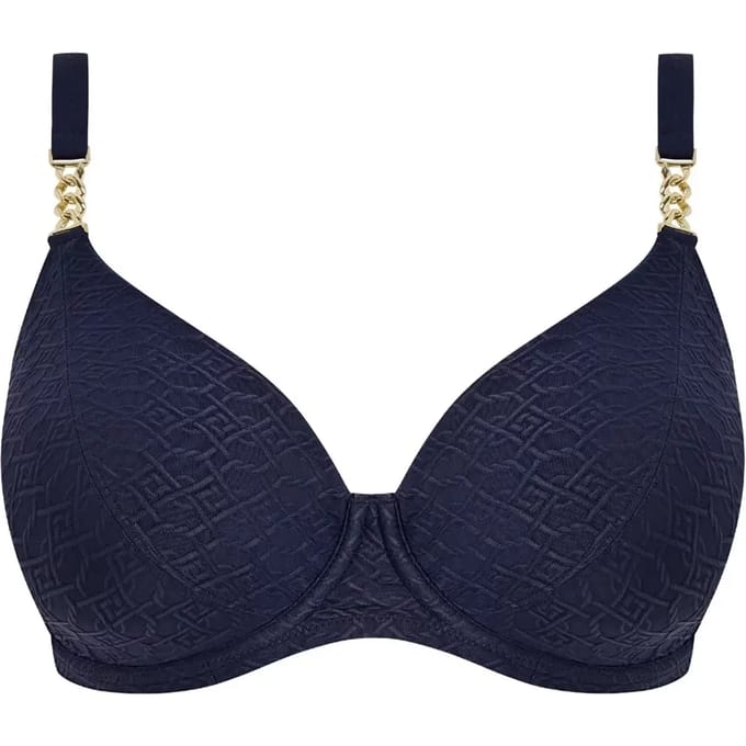 Fantasie - Azores Plunge Bikini Top Midnight - maat 75E - Blauw