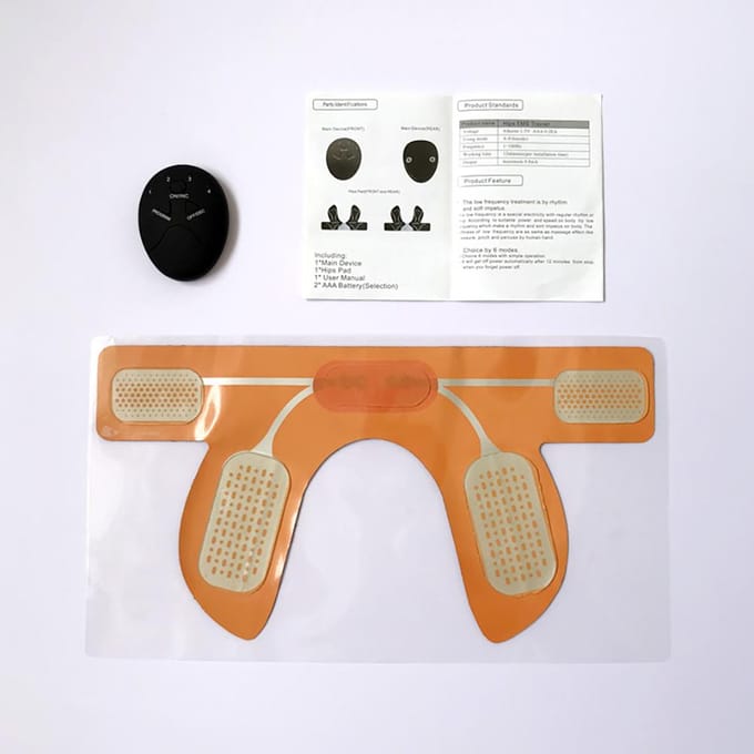 EMS Heup Spier Trainer Elektrische Heup Spier Stimulator Bilspier Trainer voor Vrouwen oranje