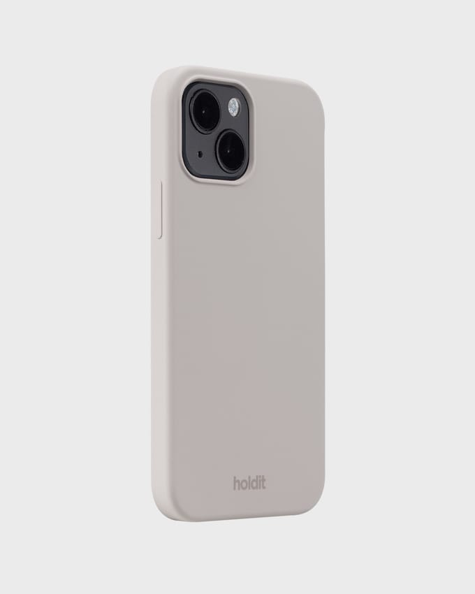 Phone Case Silicone Taupe iPhone 15
