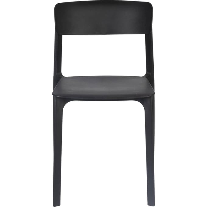 Housecraft Living Clive Tuinstoel/ Eetkamerstoelen Zwart - Set van 4