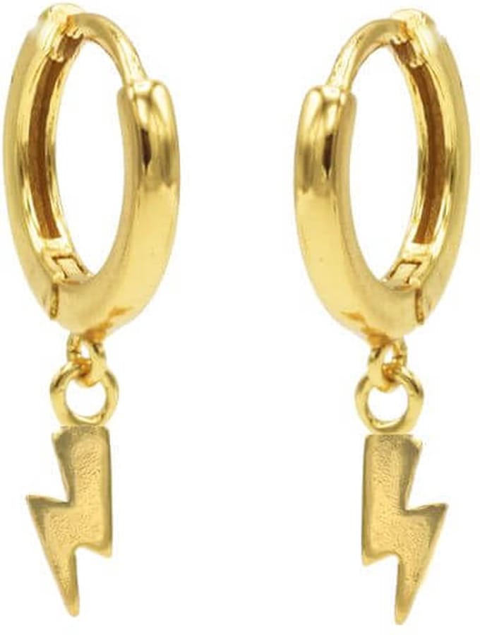 Karma Oorringen Hinged Hoops Lightning Goud