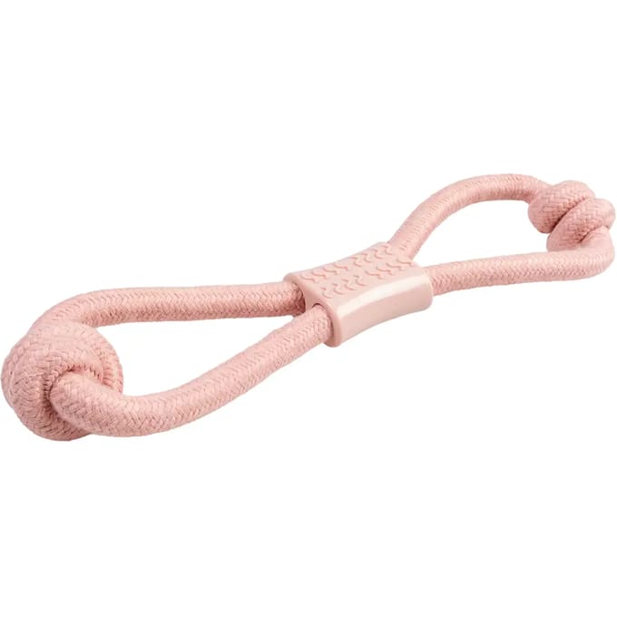 Hondentouw ring-8 met knopen en rubber Duvoplus