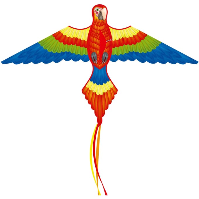 Kindervlieger HQ Parrot Kite 102001 Multikleur 152 x 96 cm