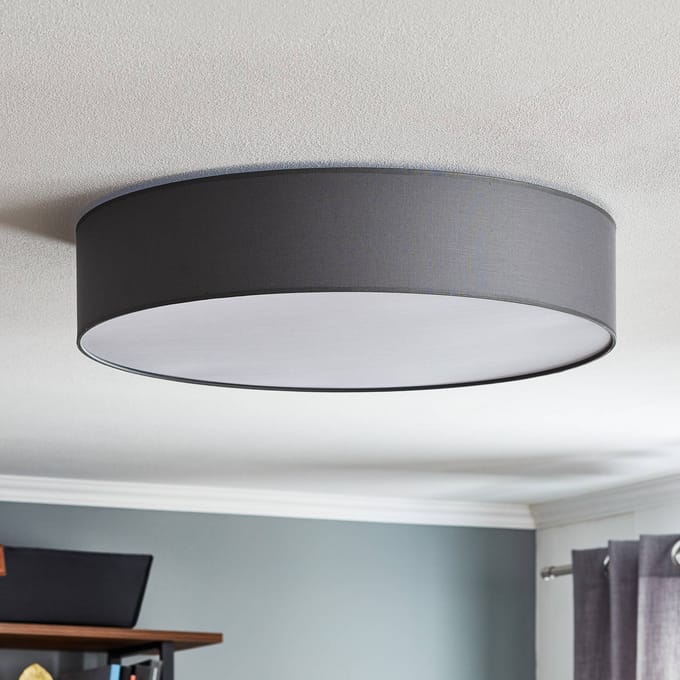 TK Lighting Plafondlamp Rondo, grijs Ø 60 cm