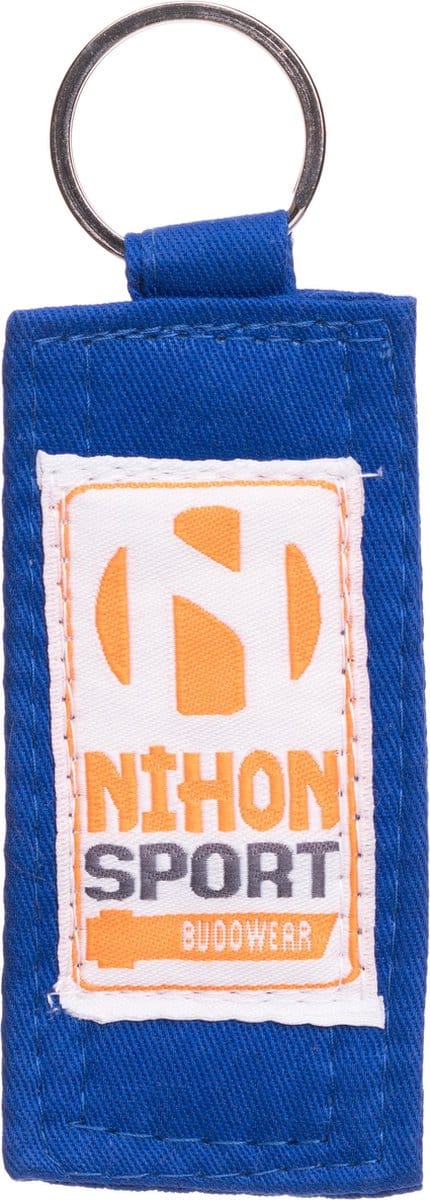 Sleutelhanger met een stukje judoband | Blauw