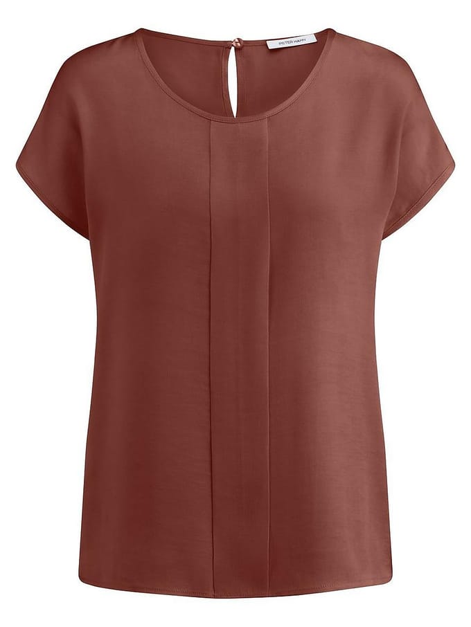 Blouse Van Peter Hahn bruin