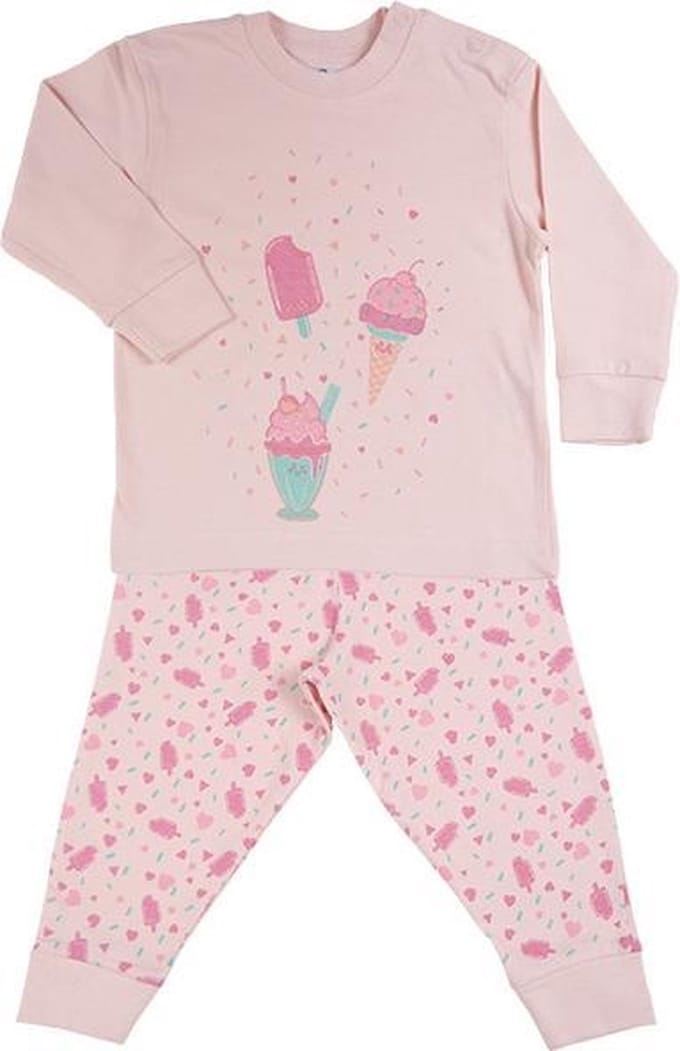 Fun2Wear Ice cream Pyjama Rose maat 116