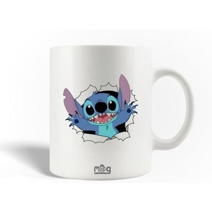 Mug - Stitch - Noël - Céramique - 30cl - Compatible lave-vaisselle