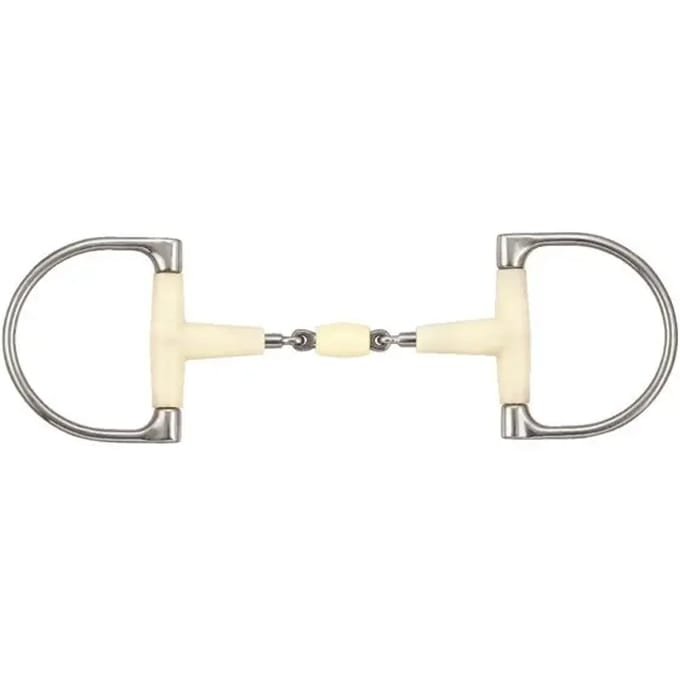 Verdum paardenbit met dubbele scharnier + roller Soyo Happy mouth round D
