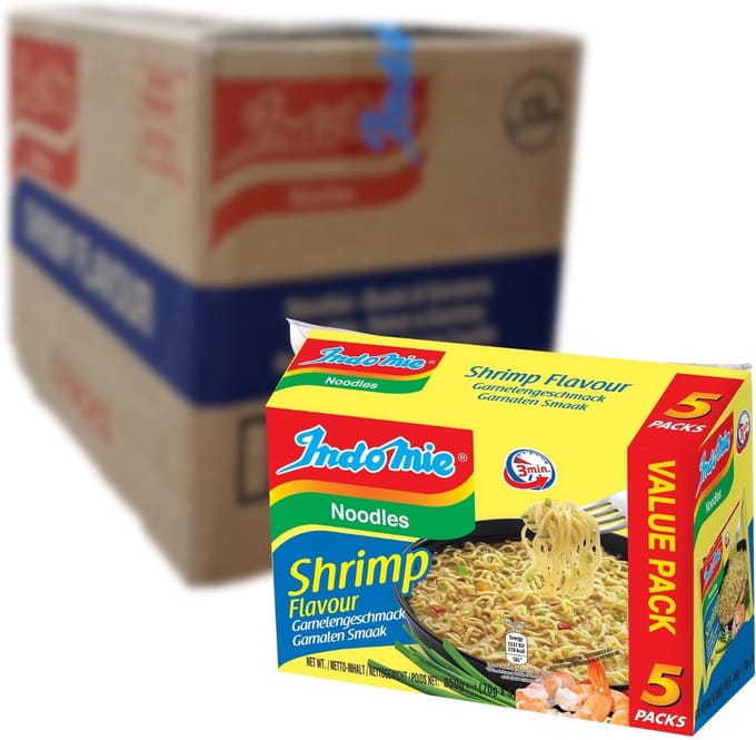 Indomie Instant Noedels/Noodles Garnaal 8x5pak (40x 70gr)