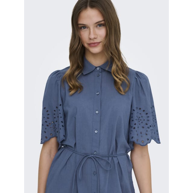 ONLY - ONLHASKEL 2/4 SHORT EMB BELT DRESS WVN - Meisjes - Mini jurken