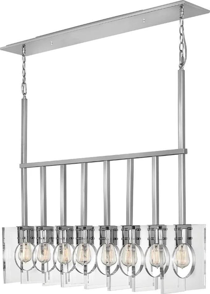 Lisa McDennon by Hinkley LED Hanglamp Ludlow | 8X E27 Max 60W | Dimbaar | Polished Nickel